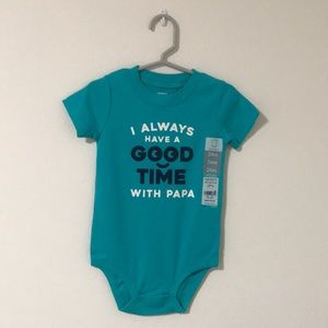 New carters onesie with tag attached
